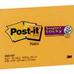 Post-it Super Sticky Notes 6845-ssp 152x202mm Assorted, Pack Of 4 | 68-10567