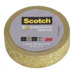 Scotch Expressions Glitter Washi Tape C514-gld 15mm X 5m Gold | 68-10707