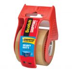 Scotch Heavy Duty Shipping Tape 143 50.8mm X 20 Tan On Dispenser | 68-10851