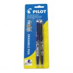 Pilot Frixion Ball Erasable Fine Black Blue, Pack Of 2 | 68-20054