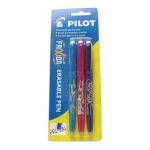 Pilot Frixion Ball Erasable Fine Violet Light Blue Pink, Pack Of 3 | 68-20055