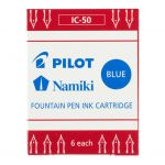 Pilot Fountain Pen Ink Cartridge Blue, Pack Of 6 (ic-50-l) | 68-20415