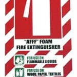 Afff Foam Fire Extinguisher Blazon / Sign | 75-7821