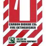 Carbon Dioxide Co2 Fire Extinguisher Blazon / Sign | 75-7822