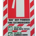 Abe Dry Powder Fire Extinguisher Blazon / Sign | 75-7823